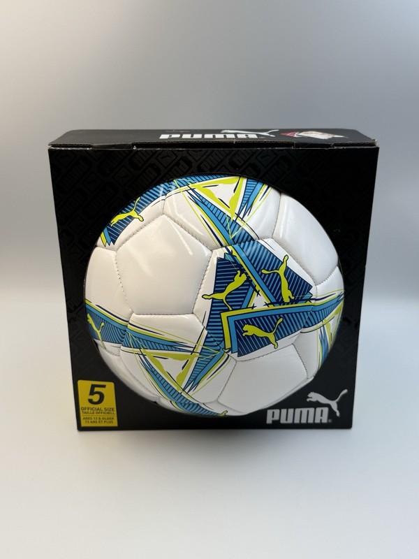 ⚽ PUMA Soccer Ball Size 5 White Blue w/ Box Clean Display Training