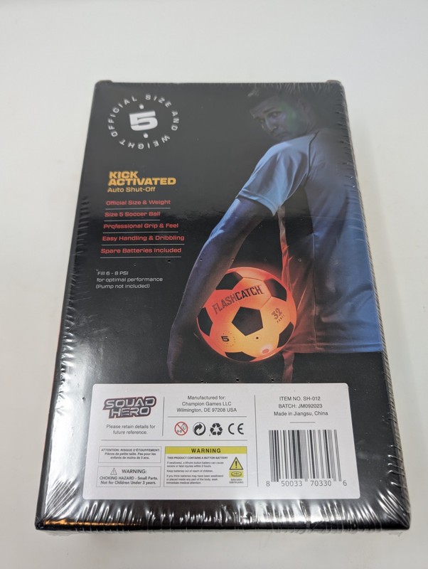 FlashCatch Light Up Soccer Ball Glow In The Dark #5 Sports Gear New and Sealed gallery