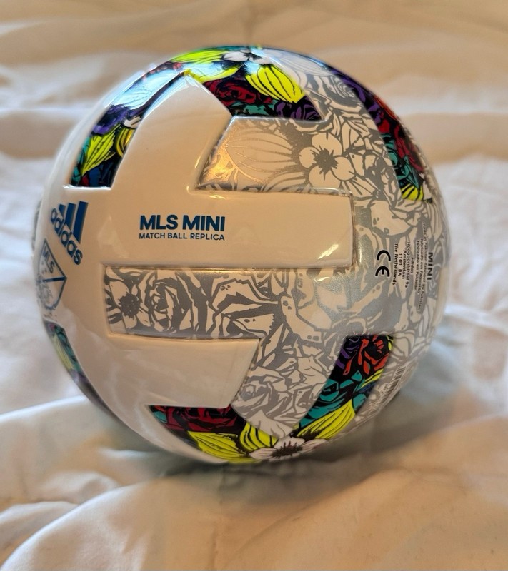 Adidas MLS Mini Match Ball Replica Size 1 Soccer Ball White Multi Color