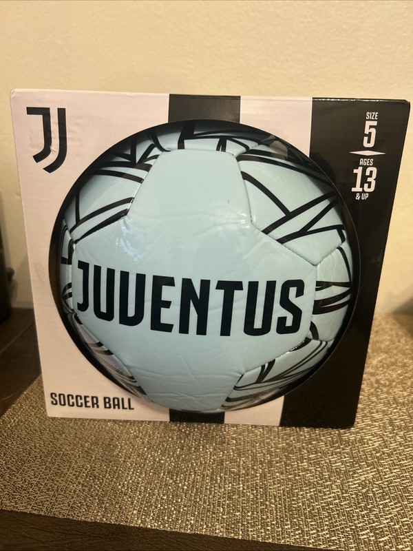 JUUENTUS SOCCER BALL SIZE 5 BLUE & BLACK. NEW