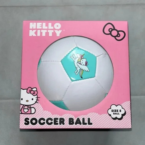Hello Kitty Unicorn Soccer Ball 26.8 Inch Size 5 NEW In Box!