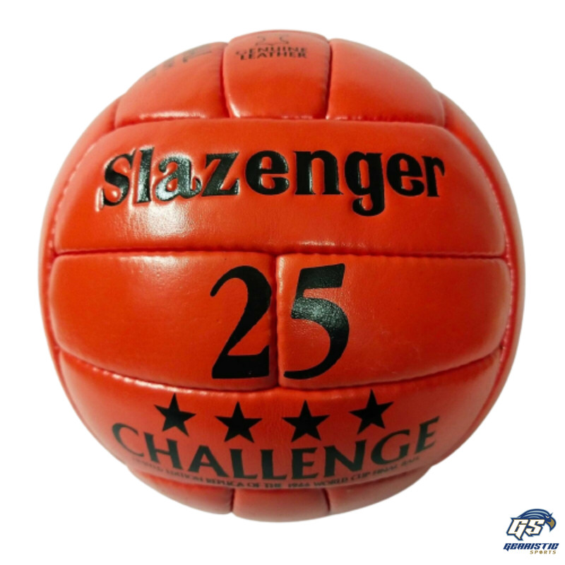 *Slazenger 25 CHALLENGE* l Emboss | OMB | WC 1966 Genuine Leather Ball Size 5