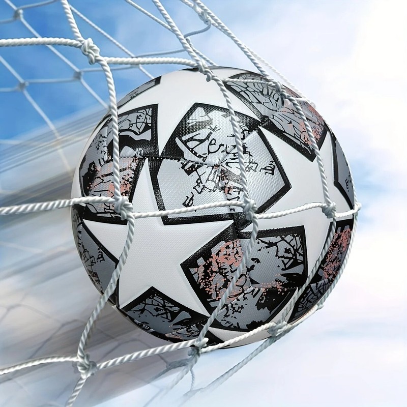 Size 5 Unisex Soccer Ball - Durable Machine-Sewn Wear-Resistant PU Leather gallery