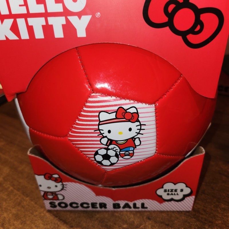 Hello Kitty Red Soccer Ball Size 5 • 26.8 inches NEW in Box gallery