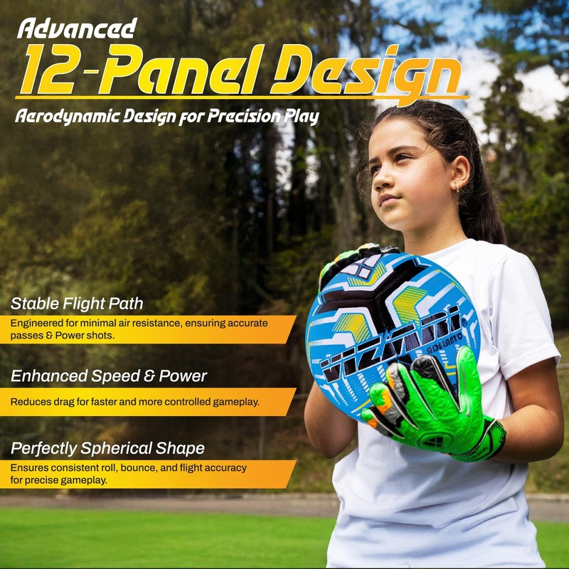 Adelanto Soccer Ball - NFHS Approved - Durable 12 Panel Design - Fusion Seam ... gallery