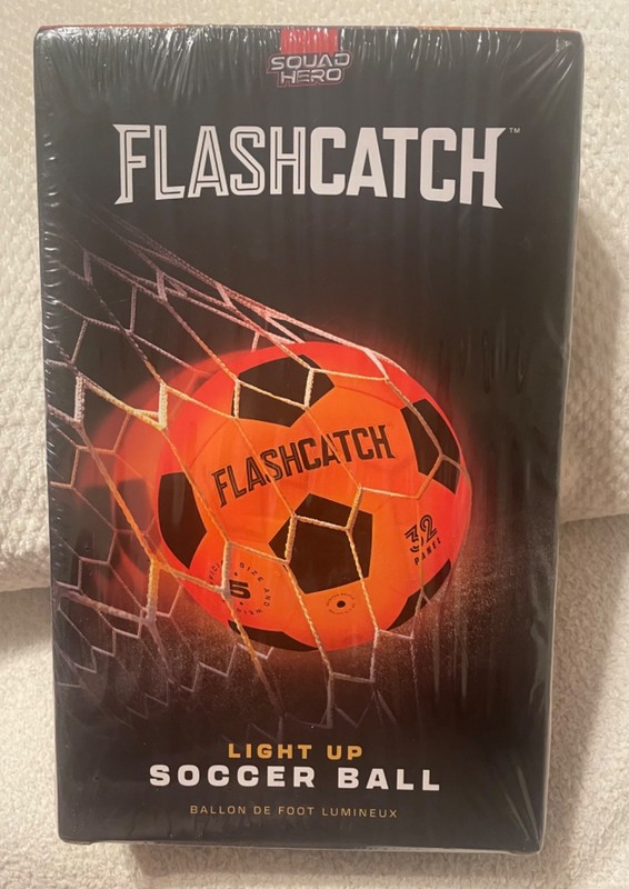 FlashCatch Light Up Soccer- Glow in the Dark Soccer- Sports Gear Gifts for Boys