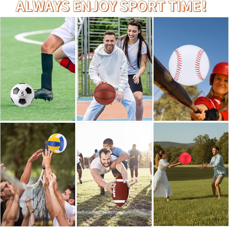 36 Pcs Sport Balls Set with Pump & Bag - Perfect for Indoor & Outdoor Fun! gallery