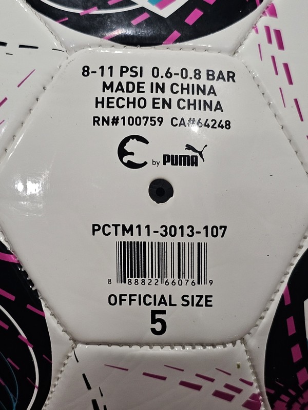 Puma ProCat Ether Soccer Game Ball Official SIze 5 Mid Level - Purple/Teal/Black gallery