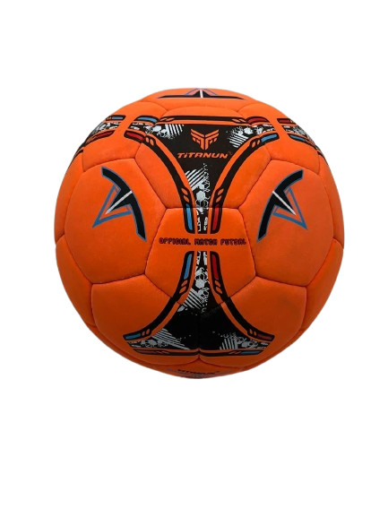 TITANUN IMPERIOR premium A+ quality ( Orange and Black ) Futsal size-4 gallery