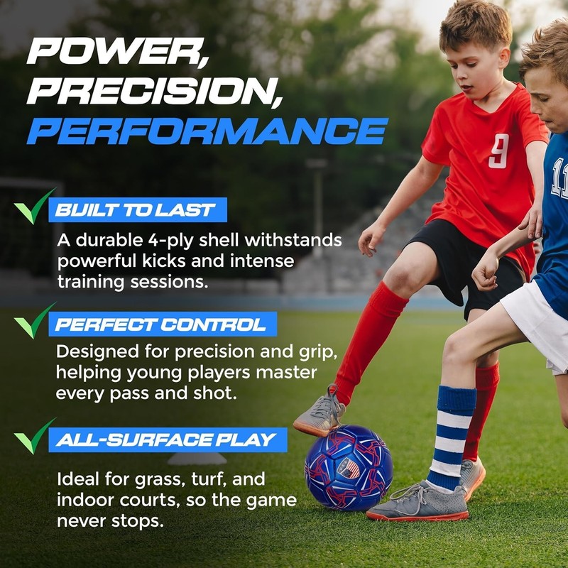 Soccer Ball - Official Match Grade Soccer Balls - Youth & Adult - Attractive... gallery