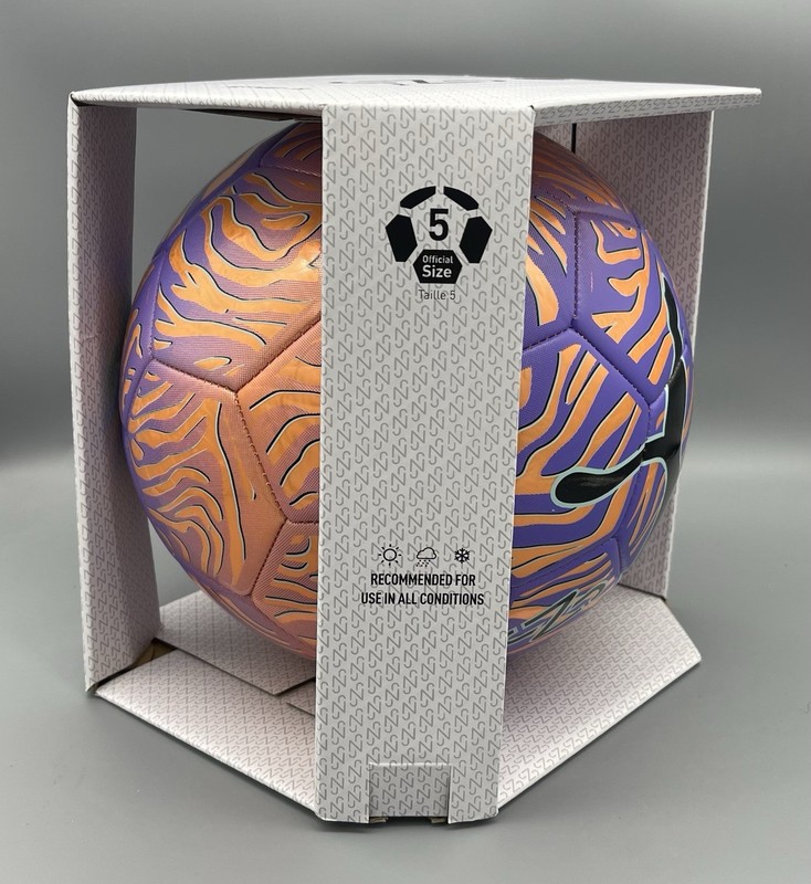 Neymar JR Puma Performance Soccer Ball Size 5 Purple Orange Black NEW gallery