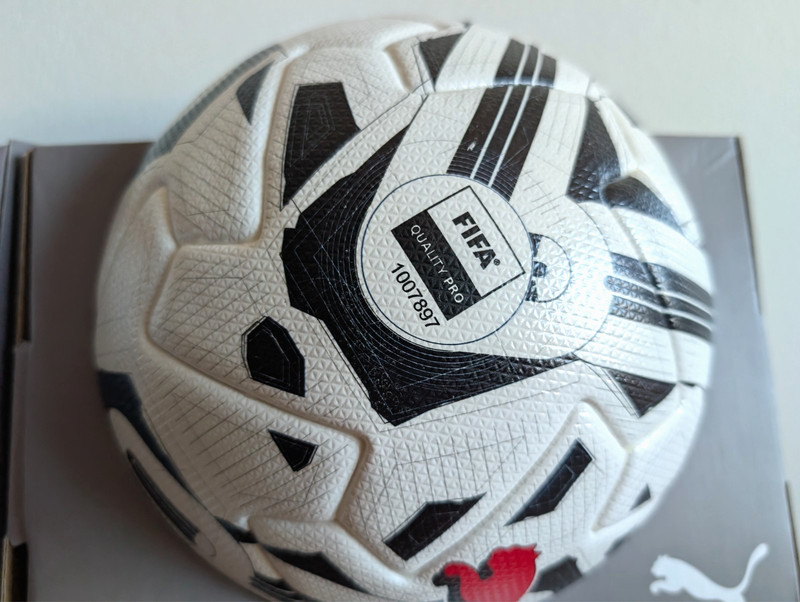 Puma Orbita 1 TB FIFA Quality Pro Ball Black White Red Size 5 Set of 3 NEW gallery