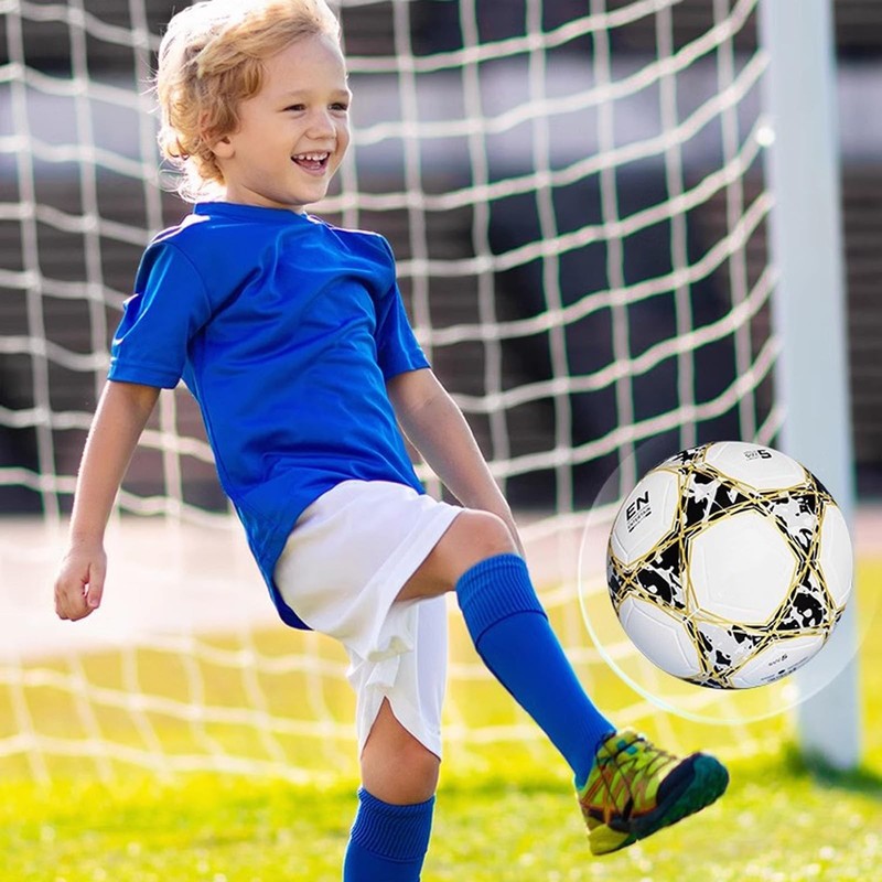 ABAJI Soccer Ball Size 3 Practice Training Thicker Leather Anti-Explosion gallery