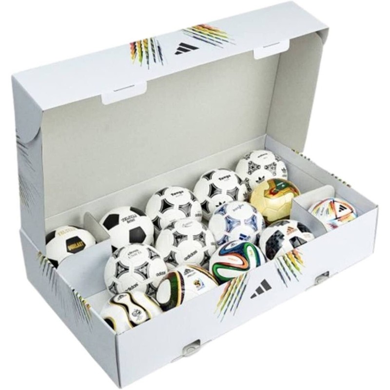 NEW Adidas FIFA 2022 World Cup Historical 14 pc Mini Soccer Ball Collectors Set