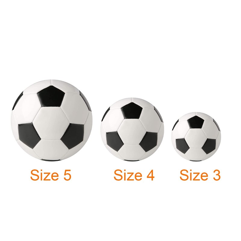 Spdtech Soccer Ball Size 4 Pump Needle Classic White Black Thicker Pu Tight gallery