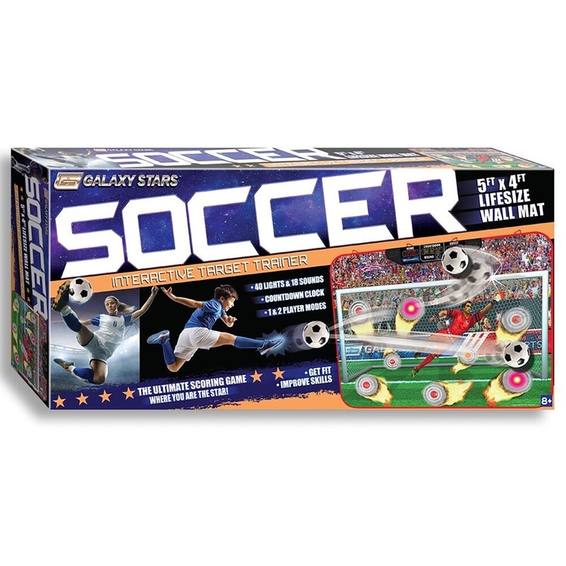 Galaxy Stars Pro Soccer Interactive 5’x4′ Target Trainer Toy w/ Countdown Clock