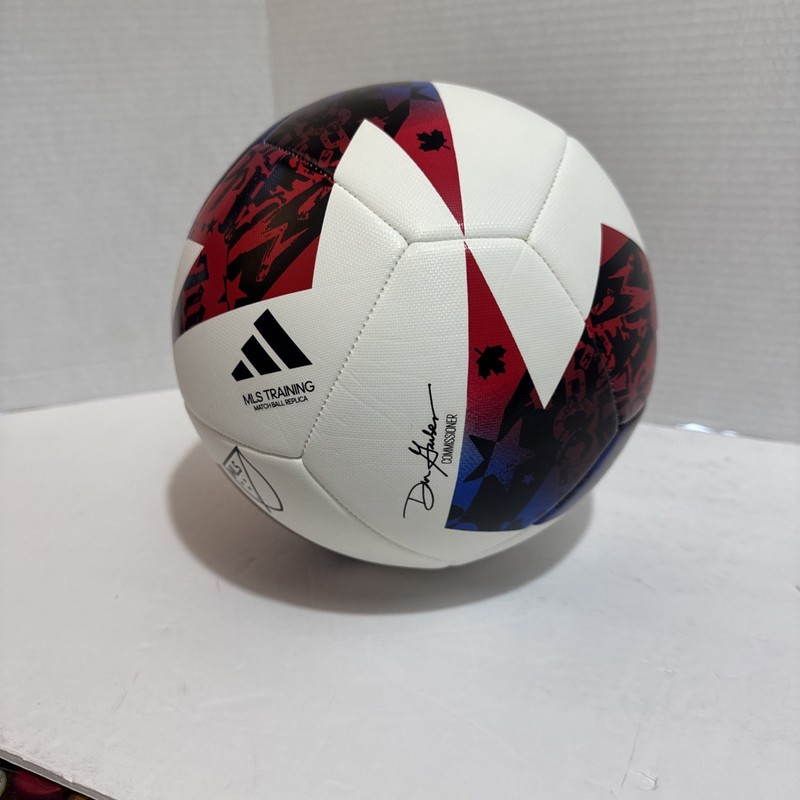 Mens Size 5 Multicolor Adidas MLS Training Replica Match Ball HT9027 gallery