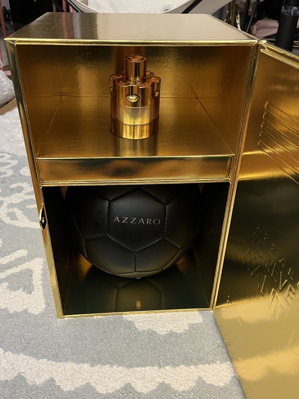 Azzaro Limited Edition World Cup Locker & Soccer Ball ! Forever Wanted Scent gallery