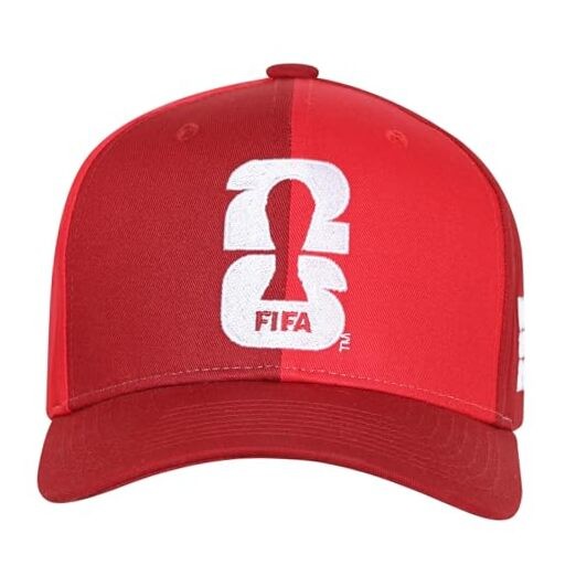 FIFA World Cup 2026 Event Pro Crown Snapback Hat One Size Standard Red