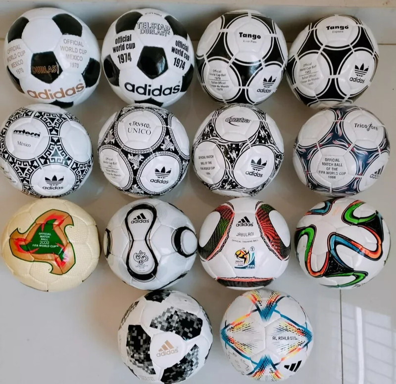 Adidas Historical Mini Ball Set – 14 PCS FIFA World Cup 1970-2022 Collector Gift