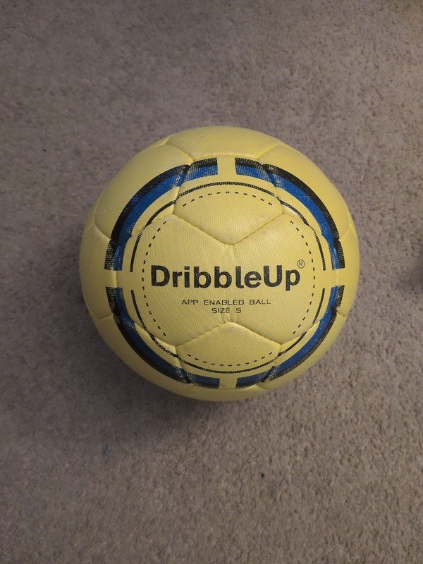 Dribble Up Smart Soccer Ball Size 5 App Enabled Training Ball Only Yellow Futbol