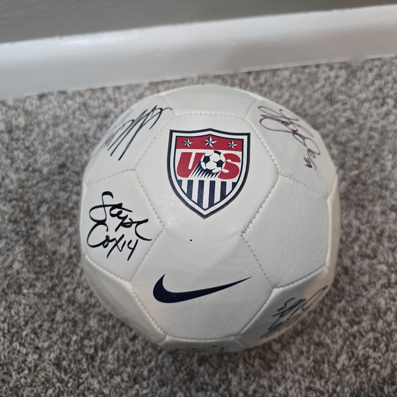 Autographed Signed US Women’s Nike Soccer National Team Soccer Ball