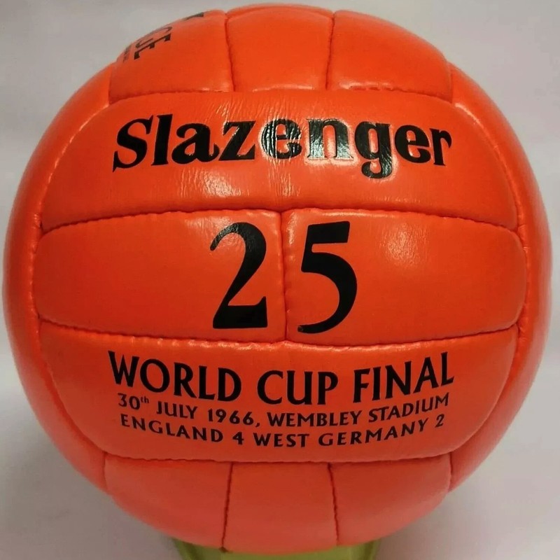 FIFA World Cup 1966 Slazenger 25 Official Match Ball 100% Leather Ball Size-5