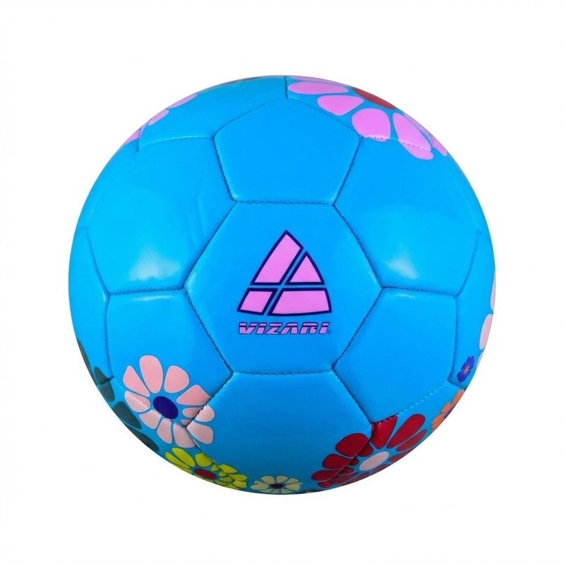 Vizari Blossom Soccer Ball, Blue/Pink, 5
