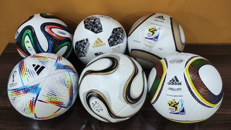 Lot of 6 Official Adidas Soccer Balls Size 5 Training Match Footballs gallery