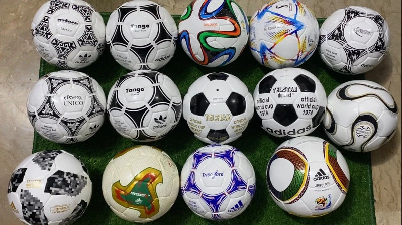 Adidas FIFA 2022 World Cup Historical 14 pc Mini Soccer Ball Collectors Set NEW