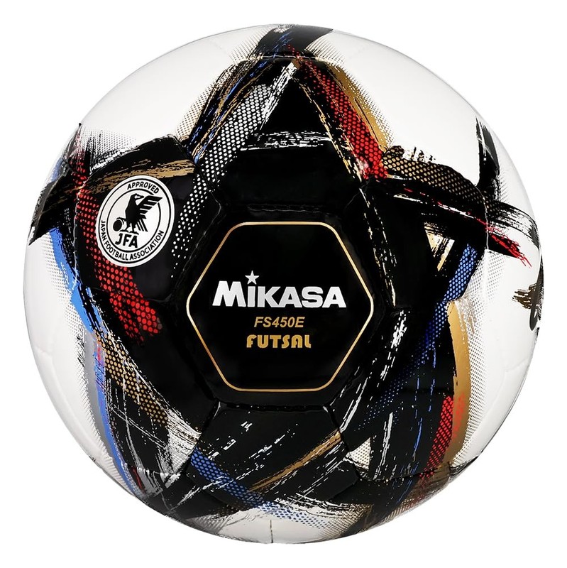 Futsal Ball, Size 4, Internationally Certified, Black, FS450E-BK, 0.610-0.710kgf