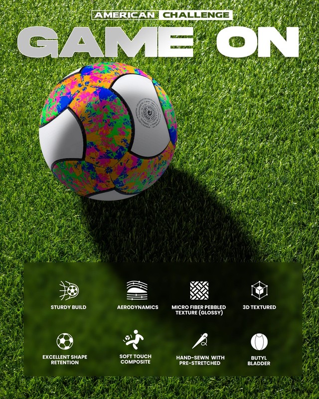 Carnaval 18 Panel Soccer Ball (Confetti, 4) gallery