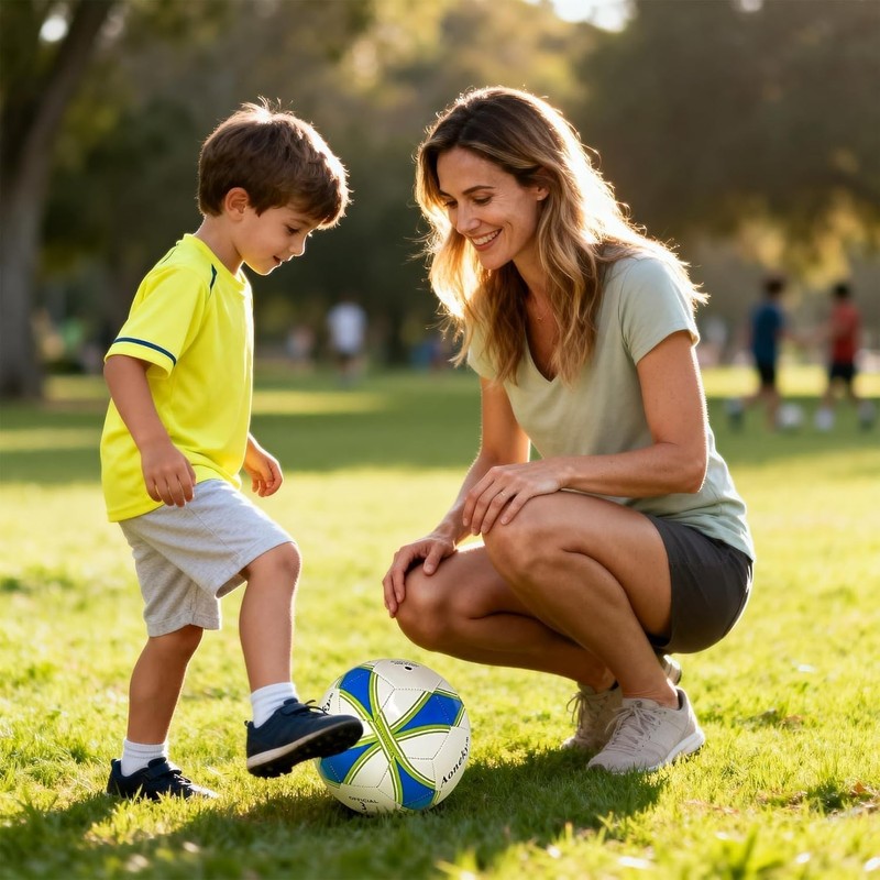 Safe & Fun Soccer Ball Set with Pump - Perfect for Ages 5-8 Indoor & Outdoor gallery