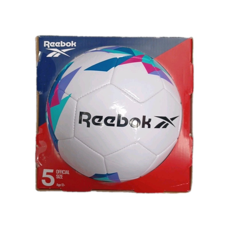 Soccer Ball Size 5 Reebok Cover Football Indoor Outdoor Multicolor NEW! Gift 🎁