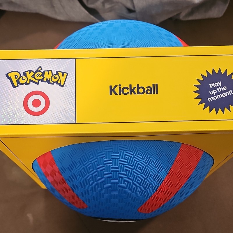 Pokémon x Target 10 in Textured Rubber Kickball Blue Red White Black gallery