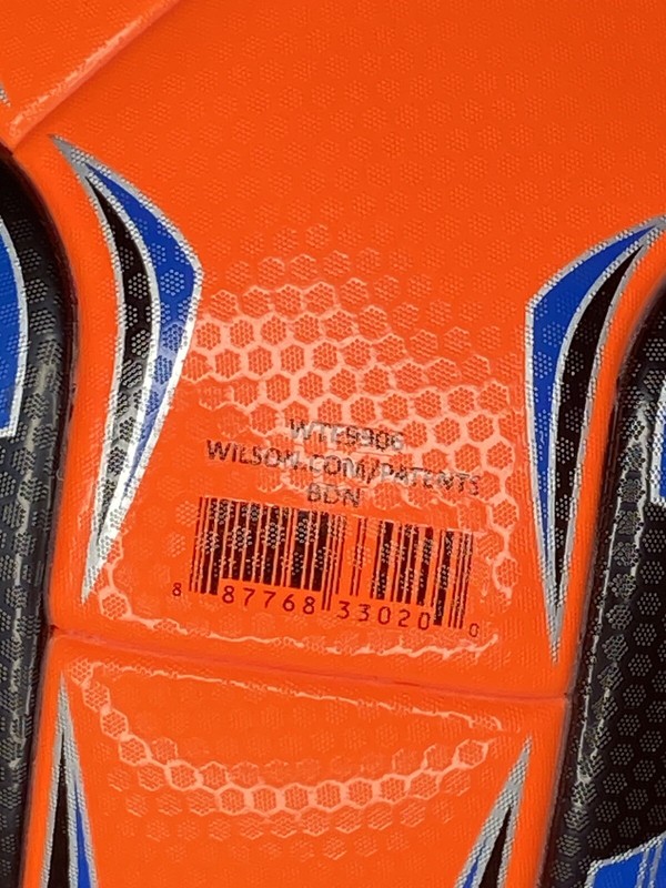 Wilson NCAA Soccer Official Match Ball Forte Fybrid II Black Orange Blue Rare gallery