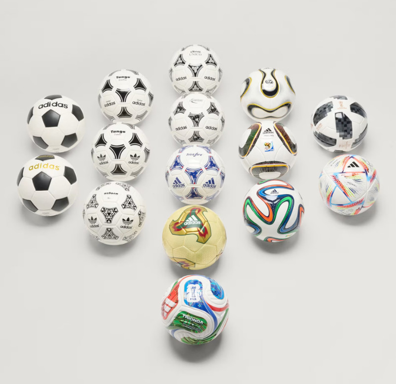 Adidas Historical Match Ball Set M World Cup Mini Ball Collector Set gallery