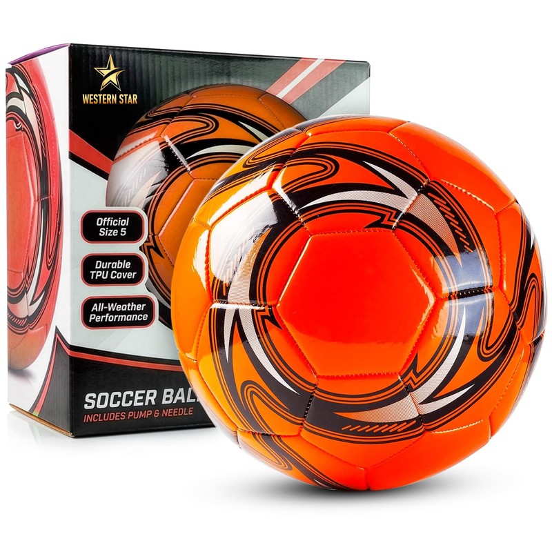 Soccer Ball Size 3 & Size 4 & Size 5 – Official Match Weight – 6 Designs – Yo…