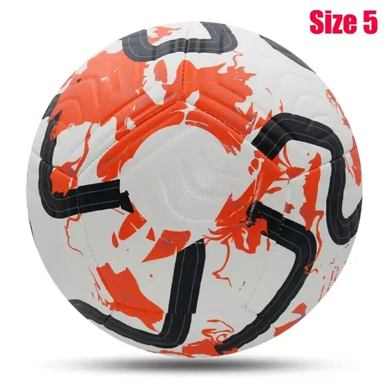 Soccer Balls Standard Size 5 Machine-Stitched Ball PU Match Sports League