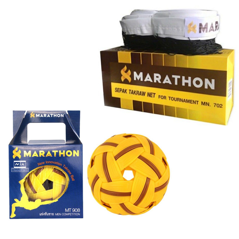 Set Thai SEPAK TAKRAW Ball (Model908) And Net (Model702) For Competition