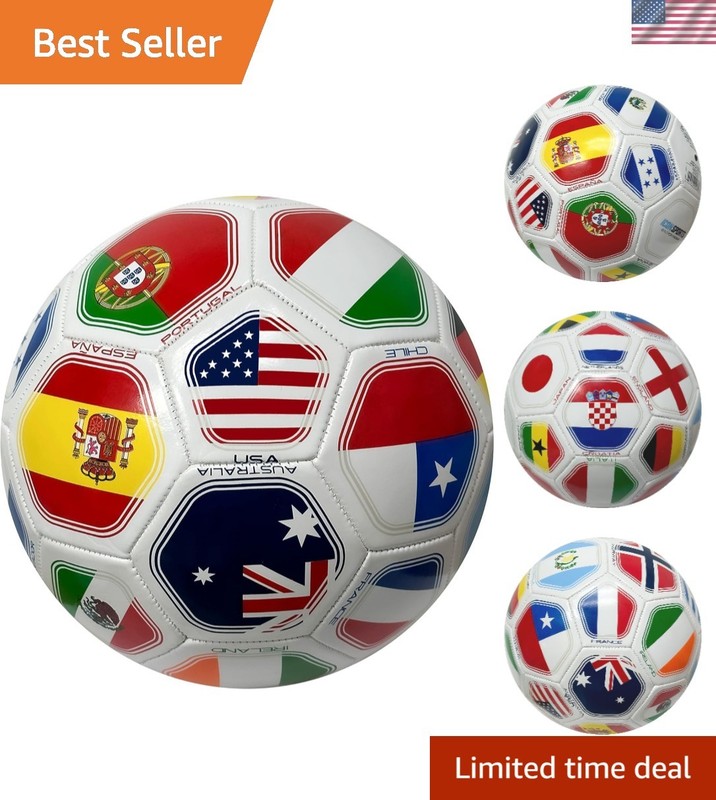 Multi-Layer Construction Size 5 Soccer Ball - Excellent for Training & Play