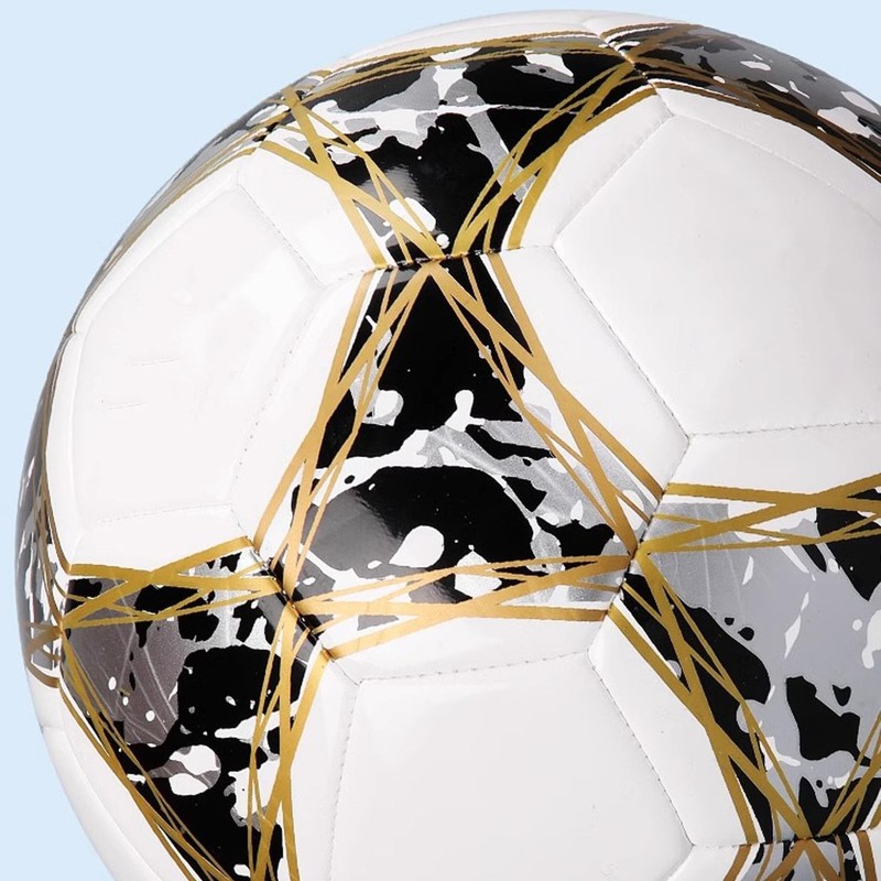 Size 5 Soccer Ball for Training Durable Leather, Indoor/Outdoor, Pump Included gallery