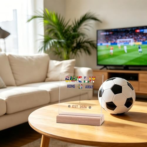 2026 World Cup Decorations Funny Game Day Acrylic Plaque 6.1x6.1 inch World gallery