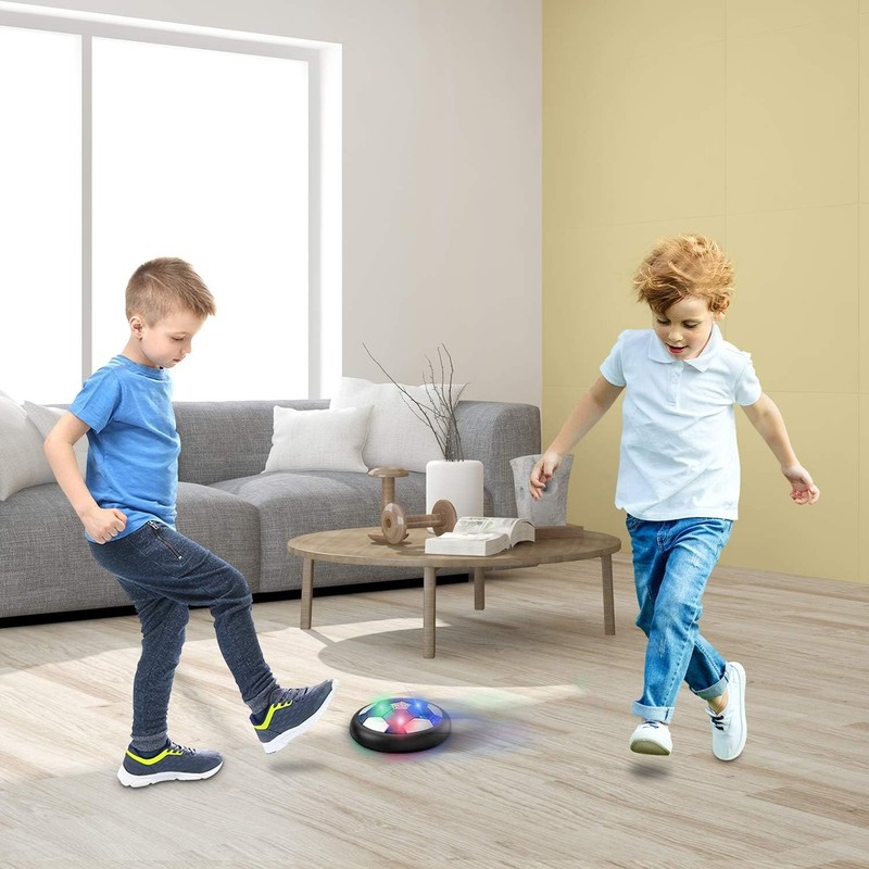 Air Powered Hover Soccer Ball with LED Lights – Fun Indoor/Outdoor Toy for Ag... gallery