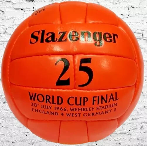 Slazenger 25 FIFA World Cup 1966 Soccer Match Ball 100% Leather football Size 5