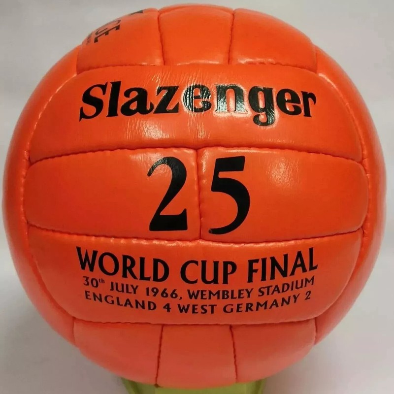 Slazenger 25 FIFA World Cup 1966 Soccer Match Ball 100% Leather football Size 5