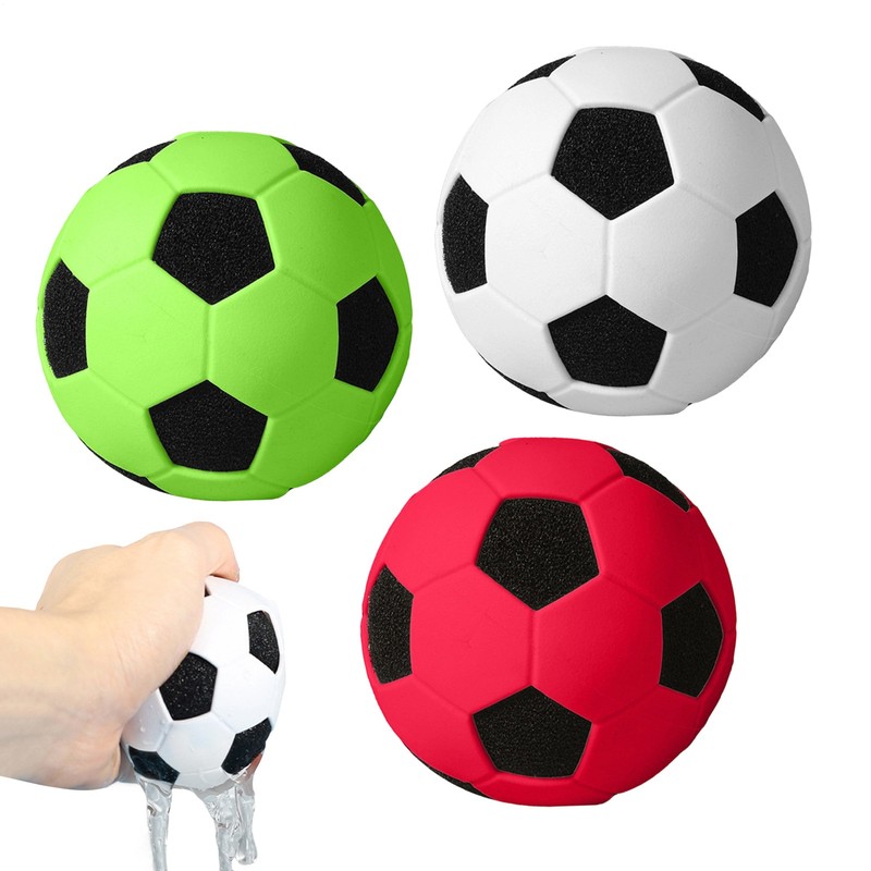 Mini Soccer Ball 3 Pcs Soft Sponge Bouncy Balls For Kids Relaxation Sports Toy