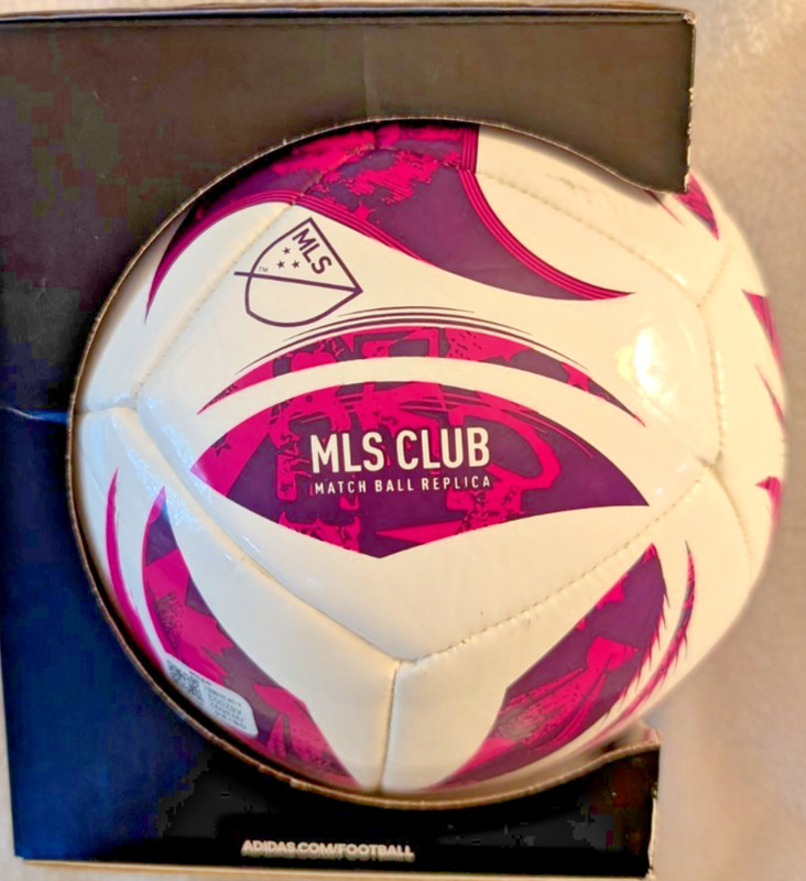 Addias Mini Soccer Mls Club Match Ball Replica Ball Size 3 Purple/White