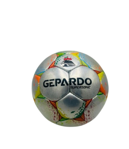 GEPARDO SUPERSONIC hand sewing OFFICIAL MATCH BALL (silver and multi ) size-5