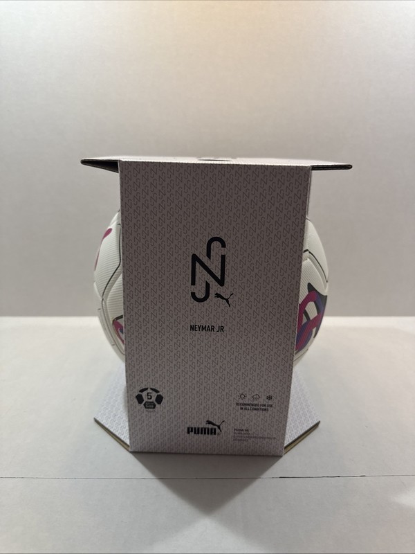 Puma Neymar JR Performance Ball White Soccer Way 1 084078 01 Size 5 New!! gallery